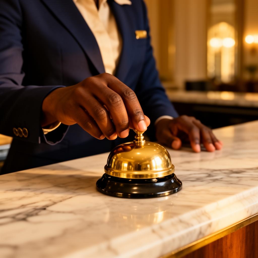 Service bell on marble